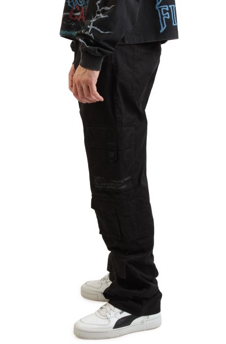 Multi Cargo Pant Jet Black