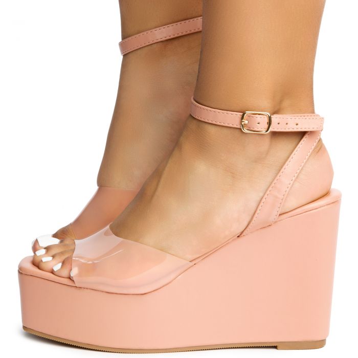 Serina-1 Wedge Heel Sandal Tine Blush