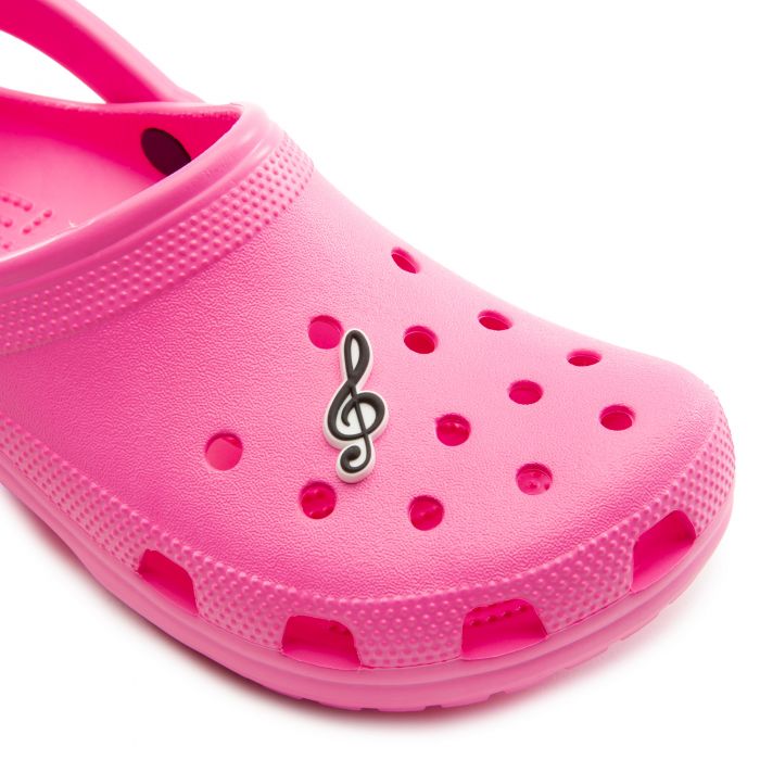 Music Symbol Jibbitz Black