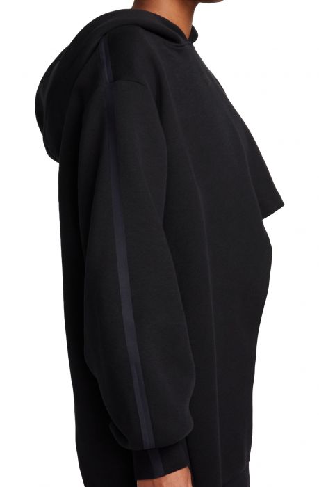 Oversized Asymmetrical Hoodie Black