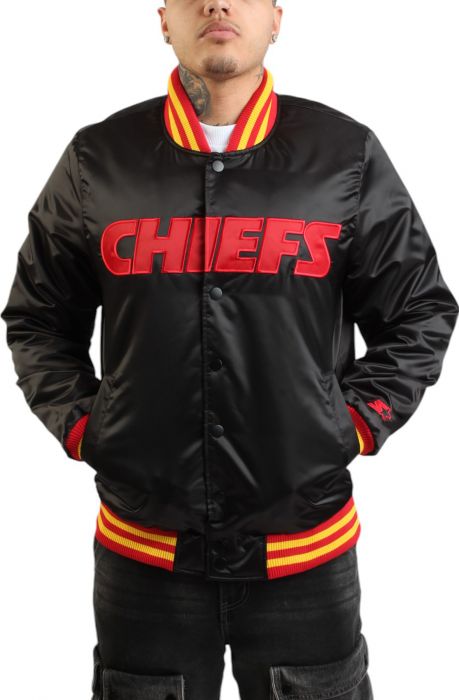 NFL Kansas City Chiefs Varsity Jacket  Black