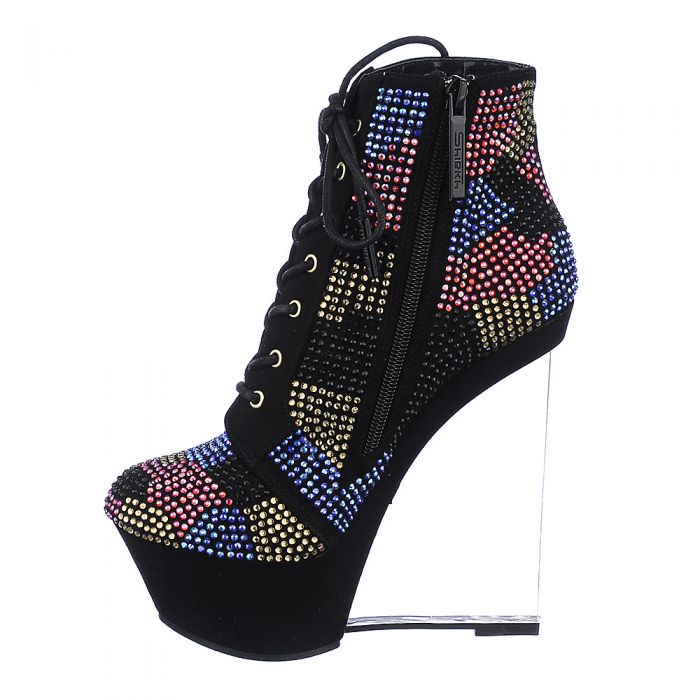 Shiekh 109 Wedge Ankle Boot Black