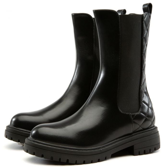 Dreamer-1 Mid-Calf Chelsea Style Boot Black