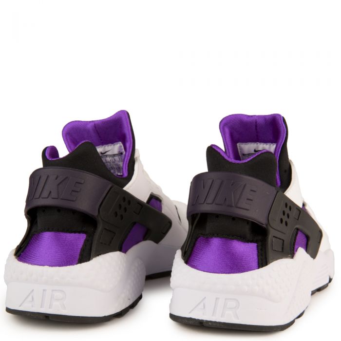 white and purple huaraches