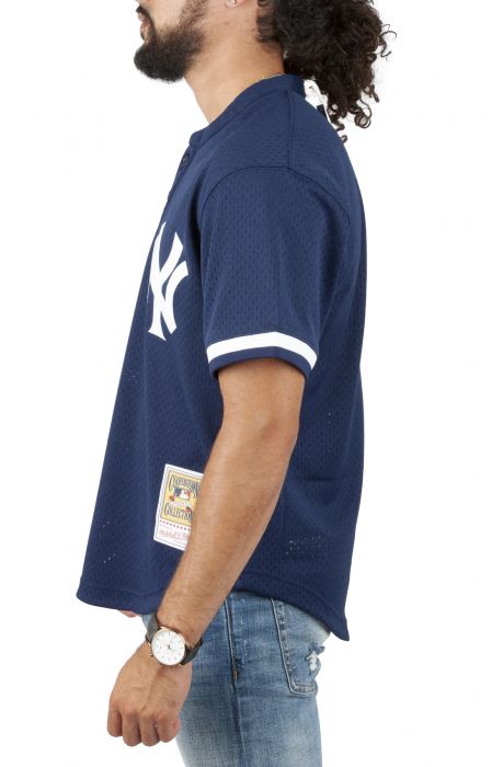 Men’s Mitchell & Ness Derek Jeter New York Yankees Authentic Replica 1995  Mesh Batting Practice Jersey