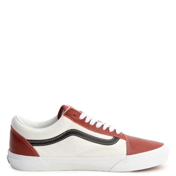 Old Skool White/Sport Red