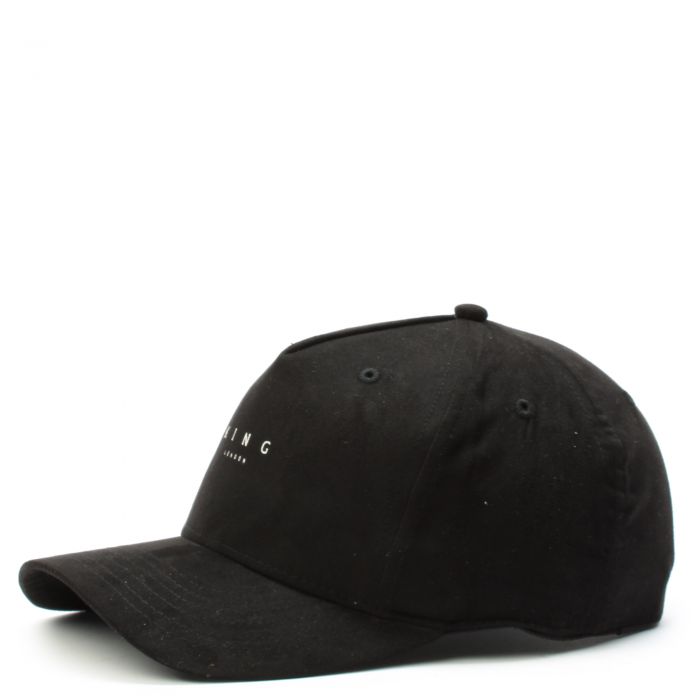 Leyton Curved Peak Cap - Black Black