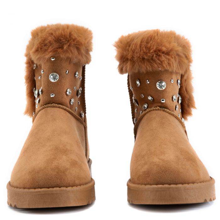 Annie-12 Fur Ankle Booties