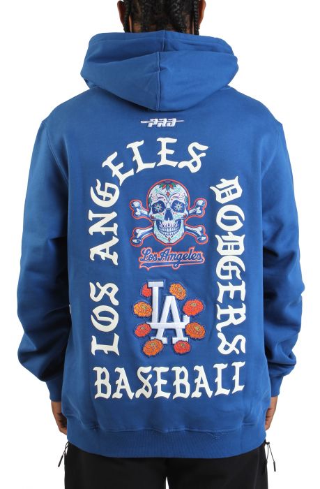 MLB Los Angeles Dodgers Sugar Skull Hoodie  Dodger Blue