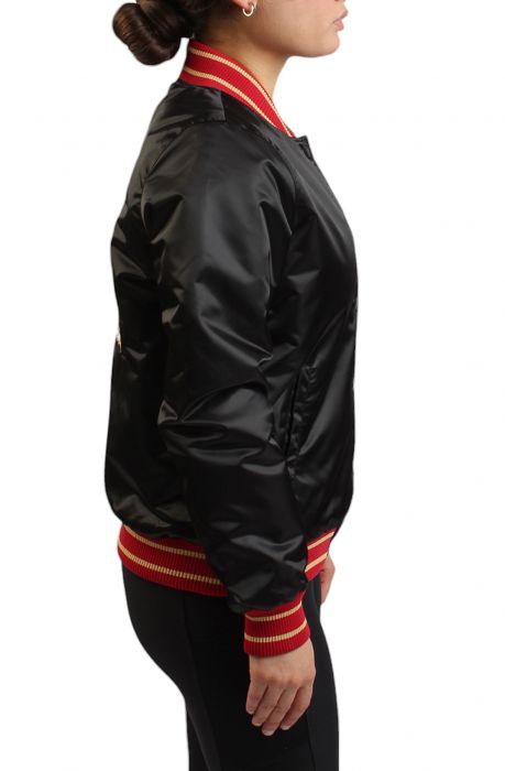 NFL Women's San Francisco 49ers Satin Jacket  Black