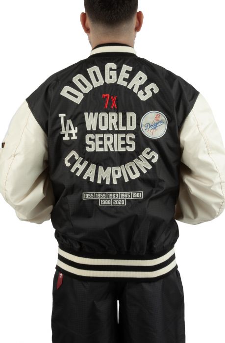 NEW ERA CAPS Dodgers Alpha Bomber Jacket 60333836 - Shiekh