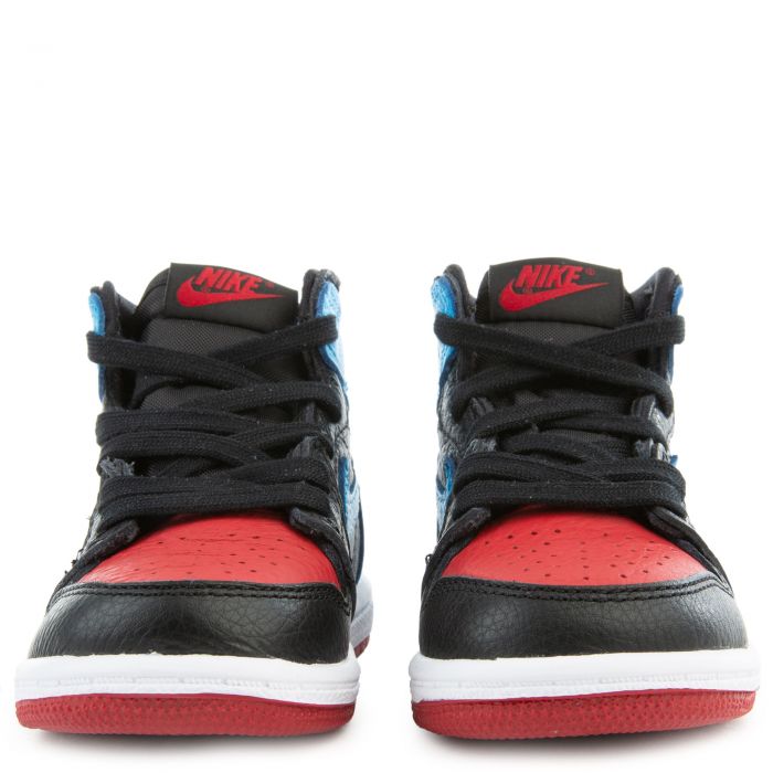 (TD) Air Jordan 1 High OG Black/DK Powder Blue-Varsity Red-White