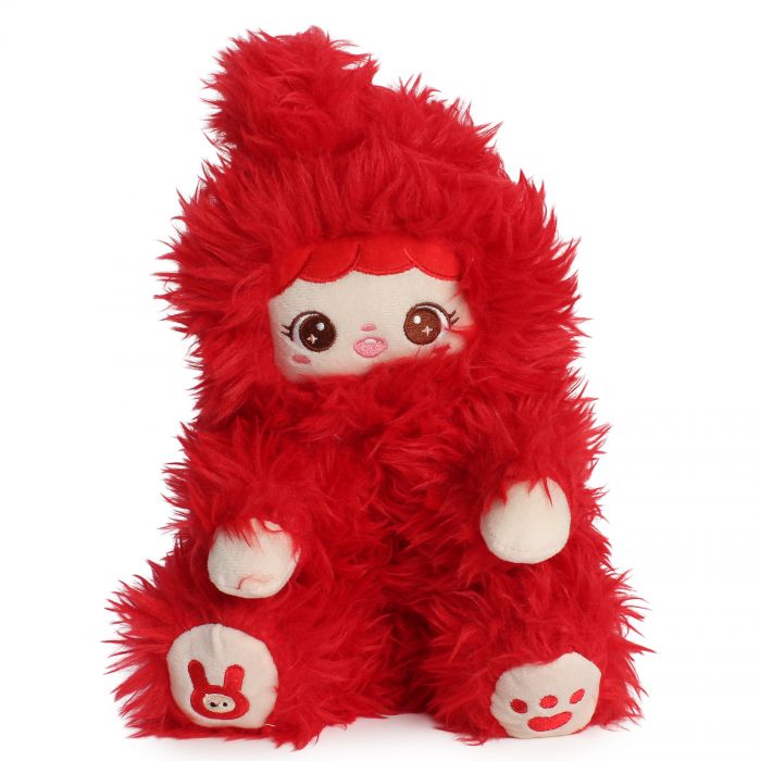 Doll Fuzzy Slippers  Red