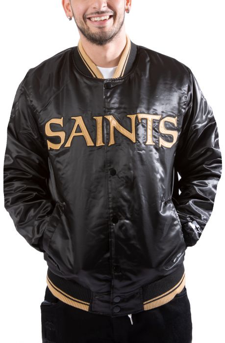 saints satin jacket