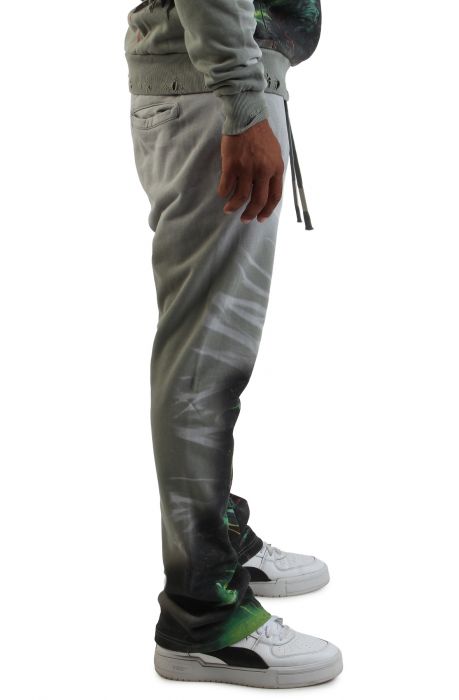 Caution Not So Quiet Ghost Rider Flare Jogger Moss Green