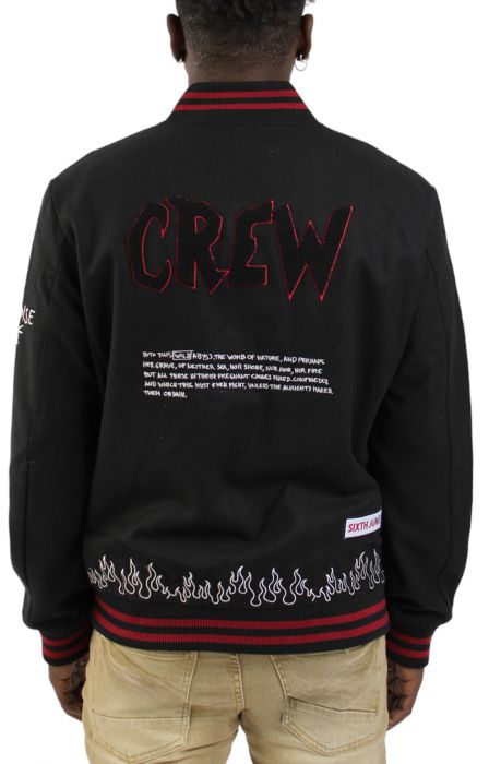 Crew Love Varsity Jacket Black