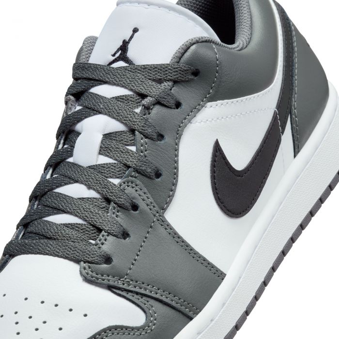 Air Jordan 1 Low White/Black-Iron Grey