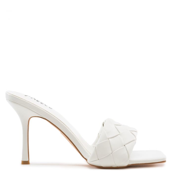 Leasa-01 High Heel Sandals White