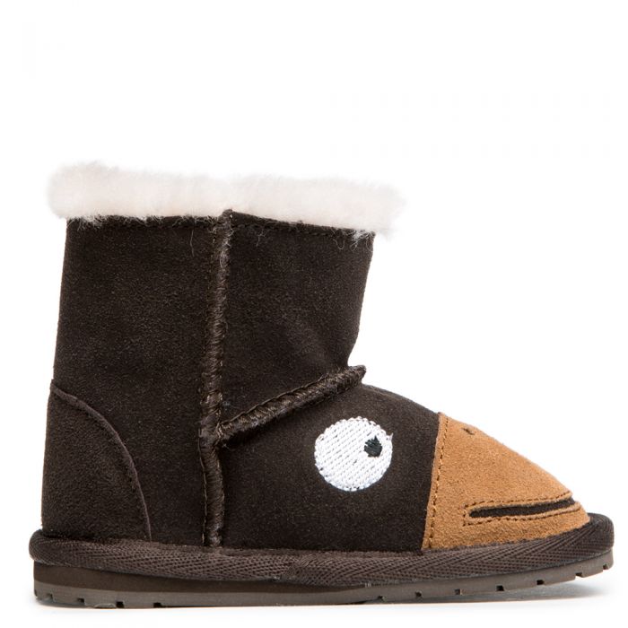 Emu Australia Infant Monkey Tail Walker Boot Chocolate