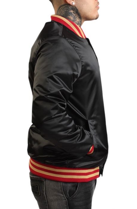 NFL San Francisco 49ers Varsity Jacket  Black