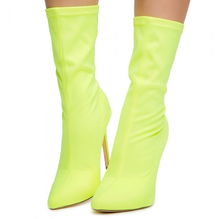 Women's MU-Angie-13 Mid Calf Yellow