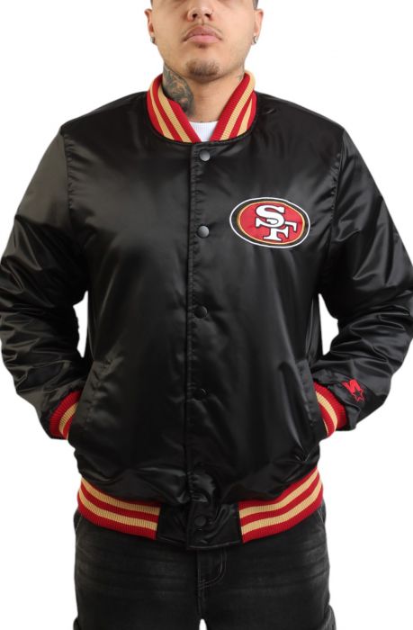 NFL San Francisco 49ers Varsity Jacket  Black
