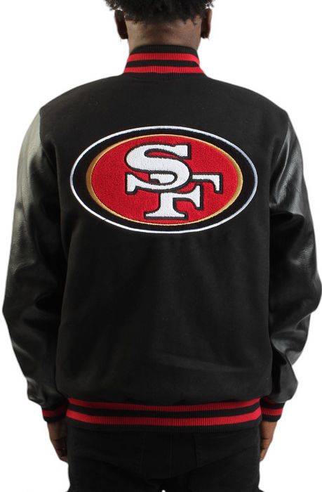 49'ers Wool Varsity Jacket Black