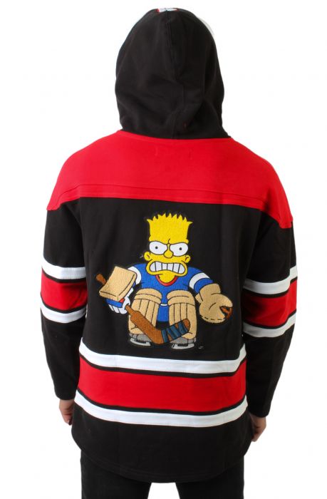 Puckhead Hockey Jersey Black/Red/White