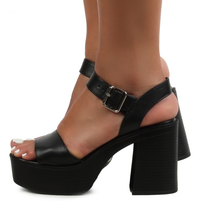 Turbo Platform High Heel  Black