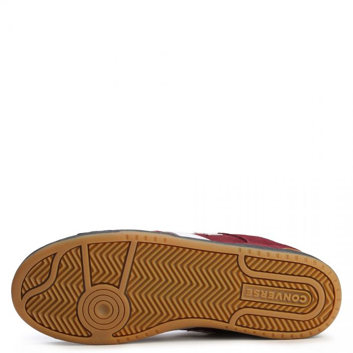 CL98 Suede Burgundy/White