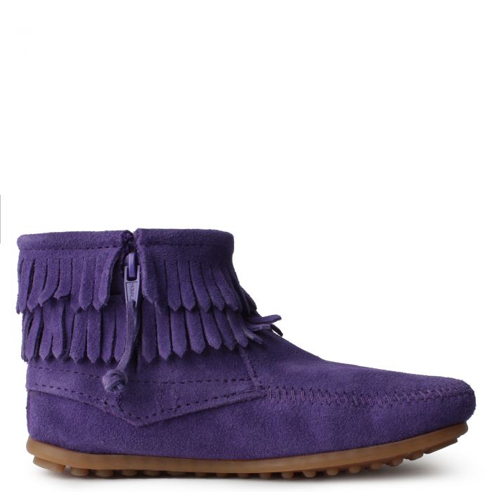 DOUBLE FRINGE PURPLE BOOTS Purple