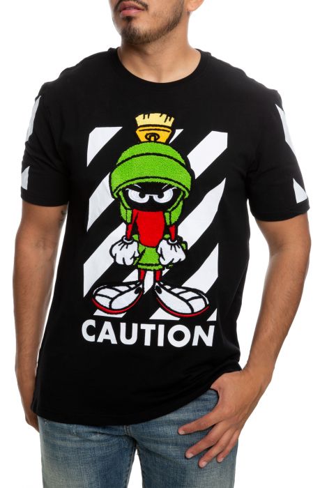 MAXIMA Caution Marvin Tee LT10109-BLACK - Shiekh