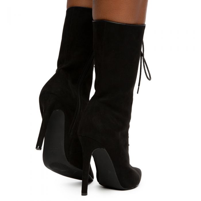Selina-22 Pointy Toe Boots Black