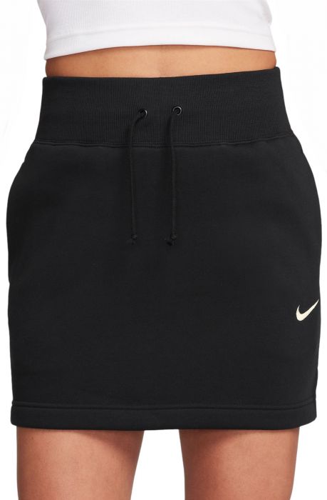 Phoenix Fleece Slim Mini Skirt Black/Sail