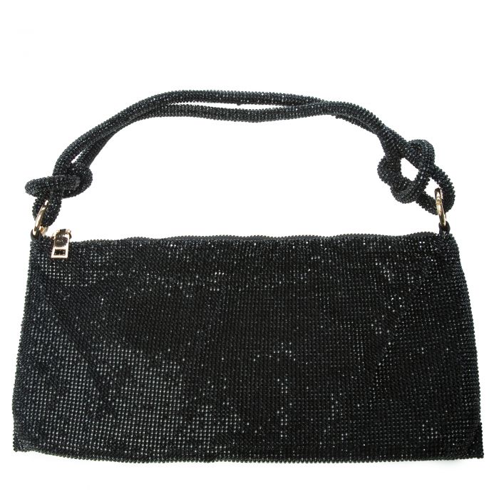 Rhinestone Handbag Black