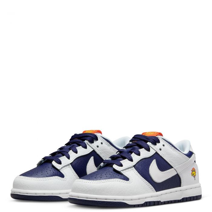 Pre-School Dunk Low Photon Dust/White-Midnight Navy