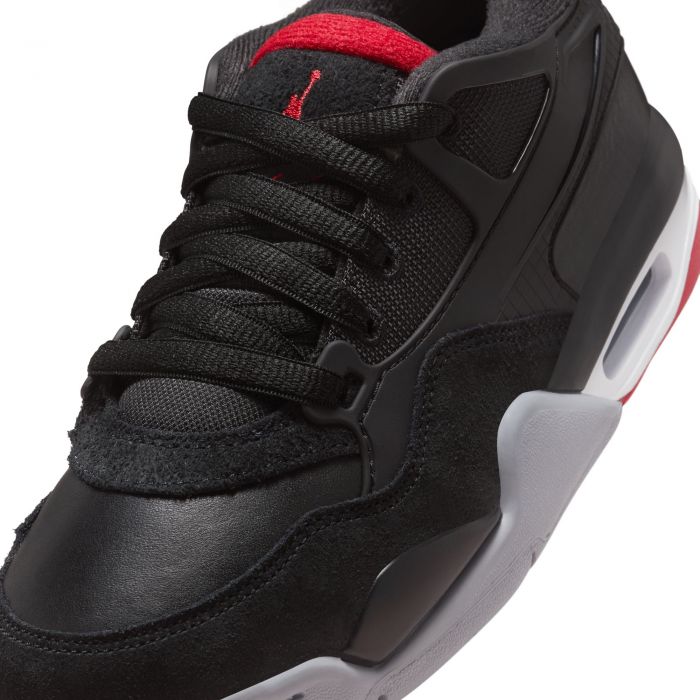 Grade-School Air Jordan 4 RM Black/Varsity Red-Wolf Grey-White