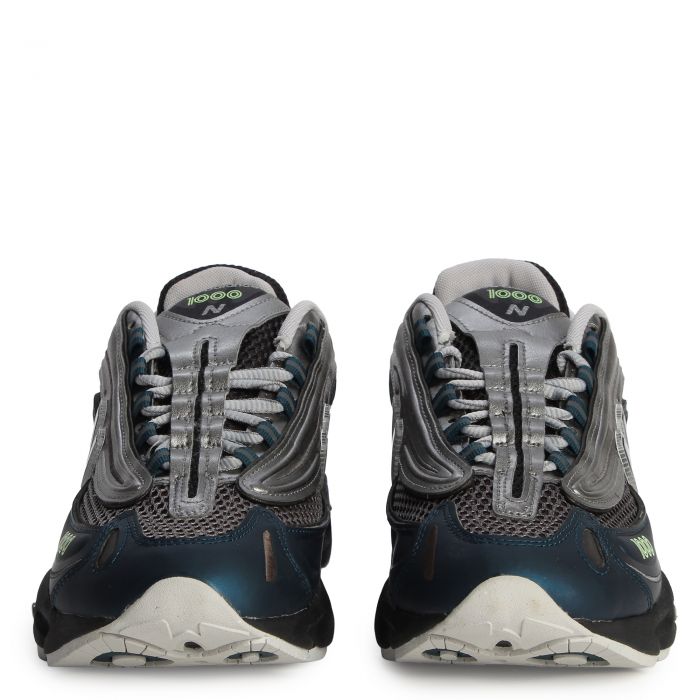 1000 Deep Ocean with Dark Silver Metallic and Mint Flash