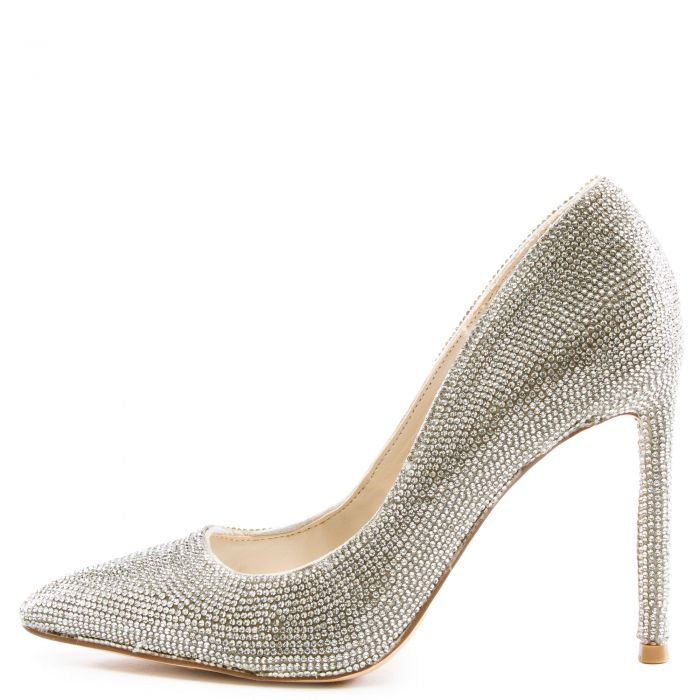 ANNE MICHELLE Condition-11 Rhinestone High Heel JPM CONDITION-11-SLVMUL ...