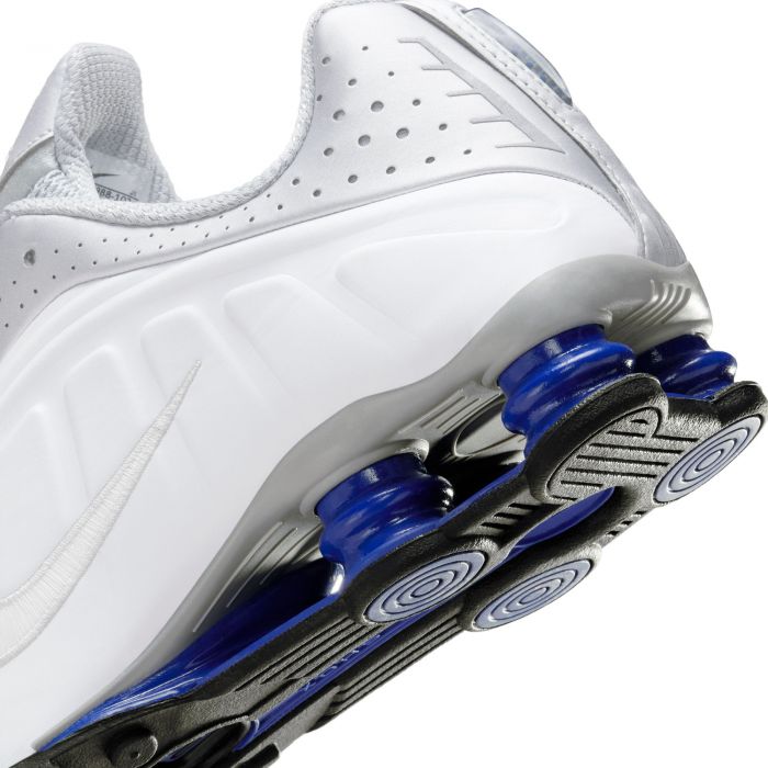  Shox R4 White/White-Metallic Silver