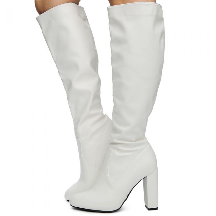 Women's Fresh01s Knee High Boots White