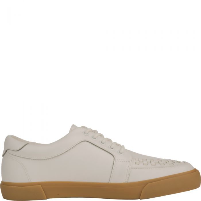 T.U.K White Leather No-Ring VLK Sneakers White