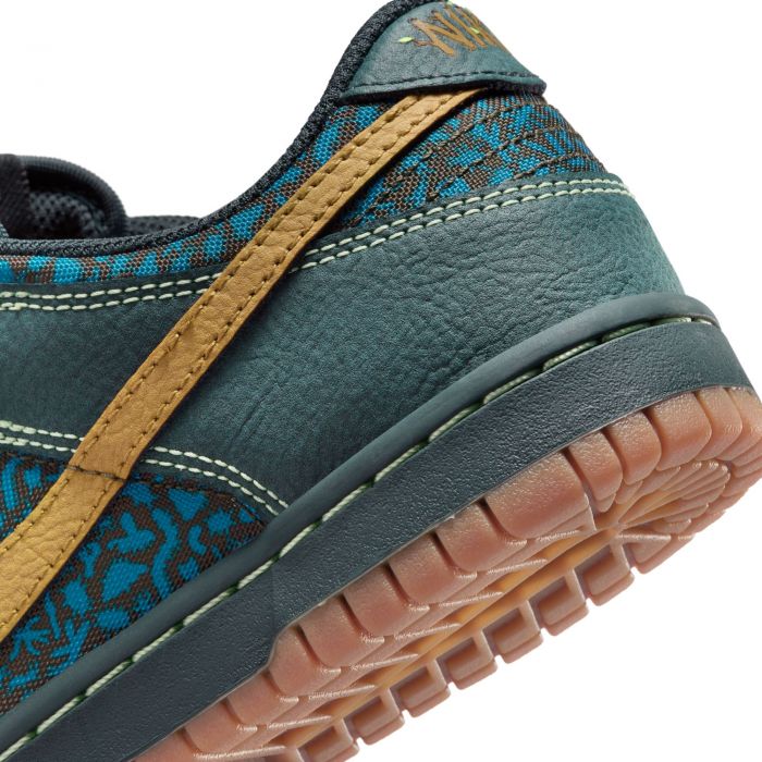 Grade-School Nike Dunk Low BG Seaweed/Ochre-Cargo Khaki-Green Abyss