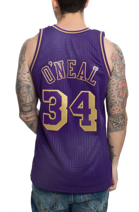 Shaquille O'Neal Los Angeles Lakers 1997-98 CNY Swingman Jersey ...