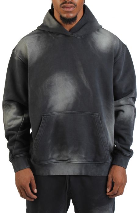 Oversized Crop Hoodie  Acid Black