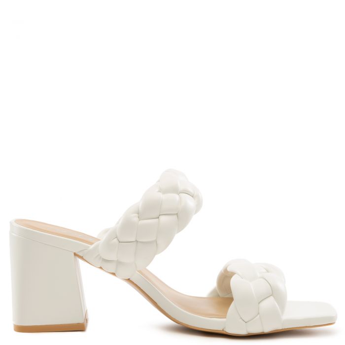 Mostly-S High Heels White PU