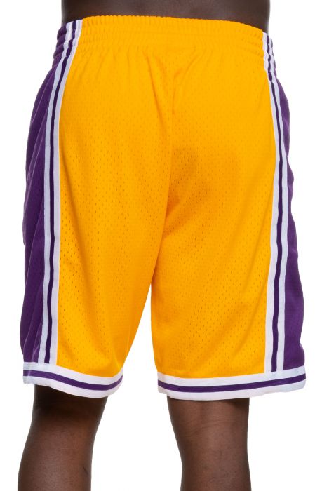 MITCHELL AND NESS Los Angeles Lakers 1996 Swingman Shorts  SMSHGS20130-LALBKBL96 - Shiekh