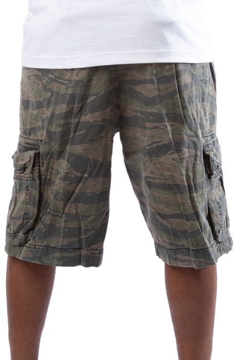 PARTIMENTOのVintage Camo Side Puckering Shorts PARTIMENTOのVintage Camo Side Puckering Shorts