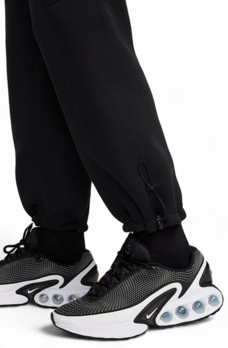 Fleece Open-Hem Pants black