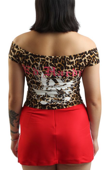 Hearts Off-Shoulder Top Multi Color